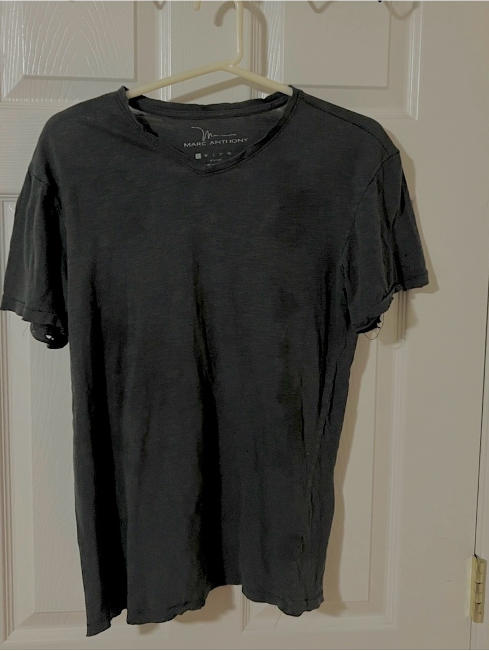 Marc Anthony Dark Gray Short Sleeve Crew Neck Tee